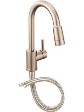 Moen 46201CSL "Edgestone" 1-Handle Stainless Kitchen Faucet - NOB